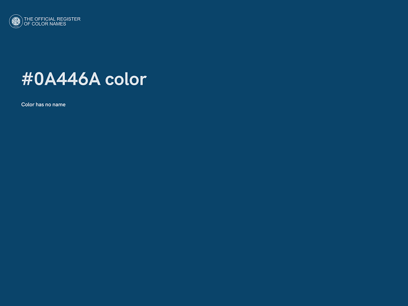 #0A446A color image