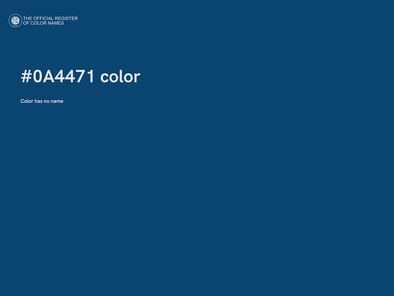 #0A4471 color image