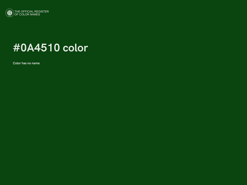 #0A4510 color image