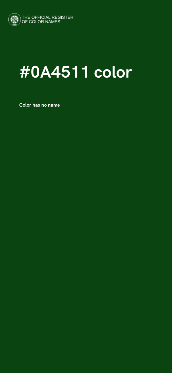 #0A4511 color image
