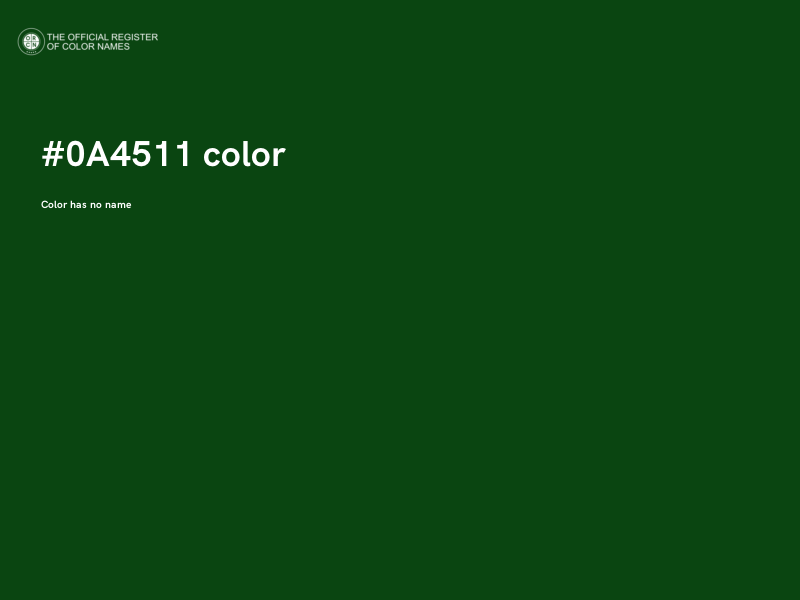 #0A4511 color image