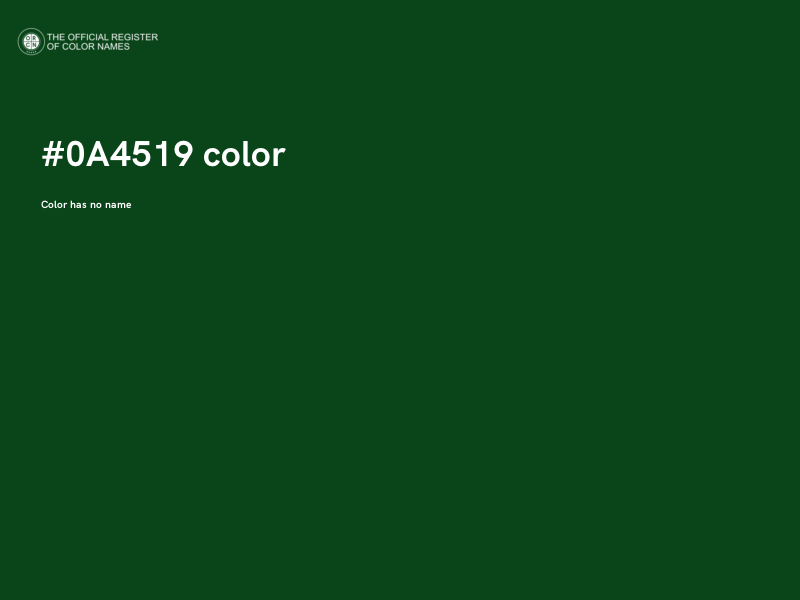 #0A4519 color image