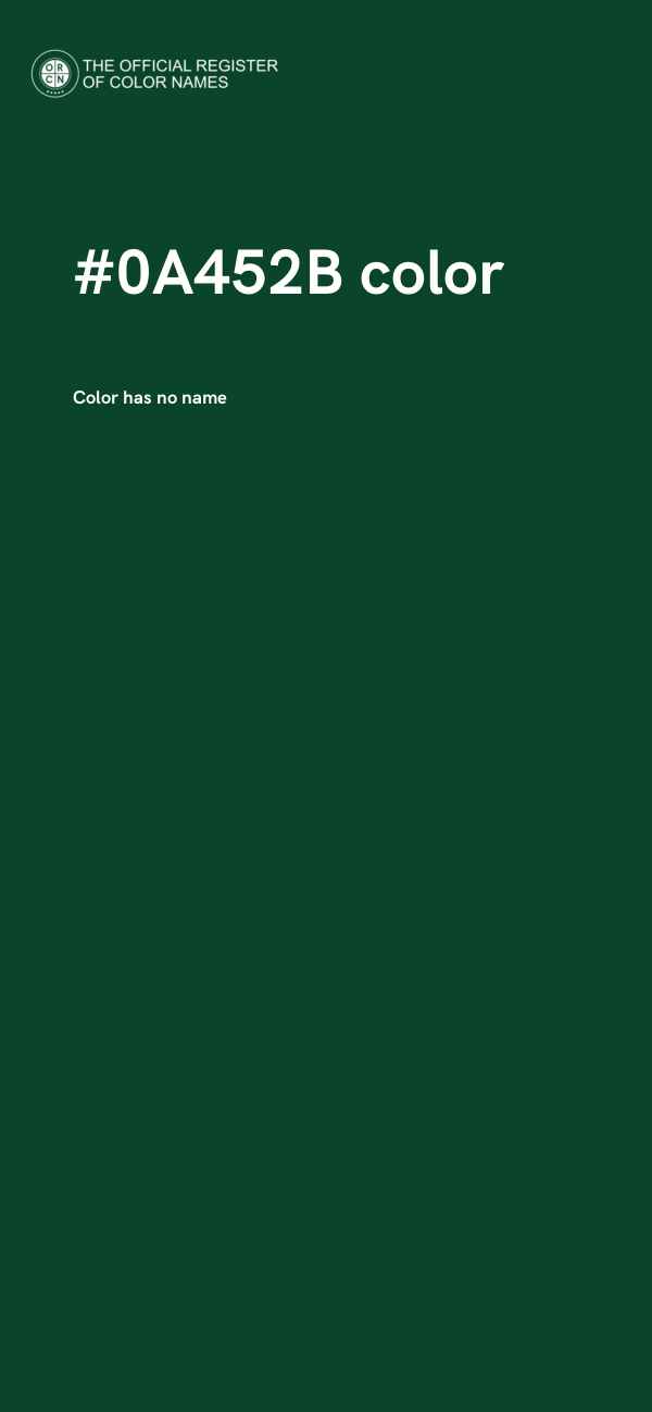 #0A452B color image