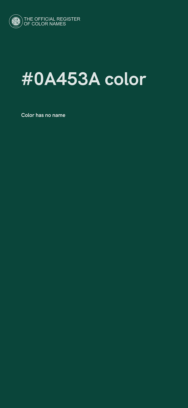 #0A453A color image