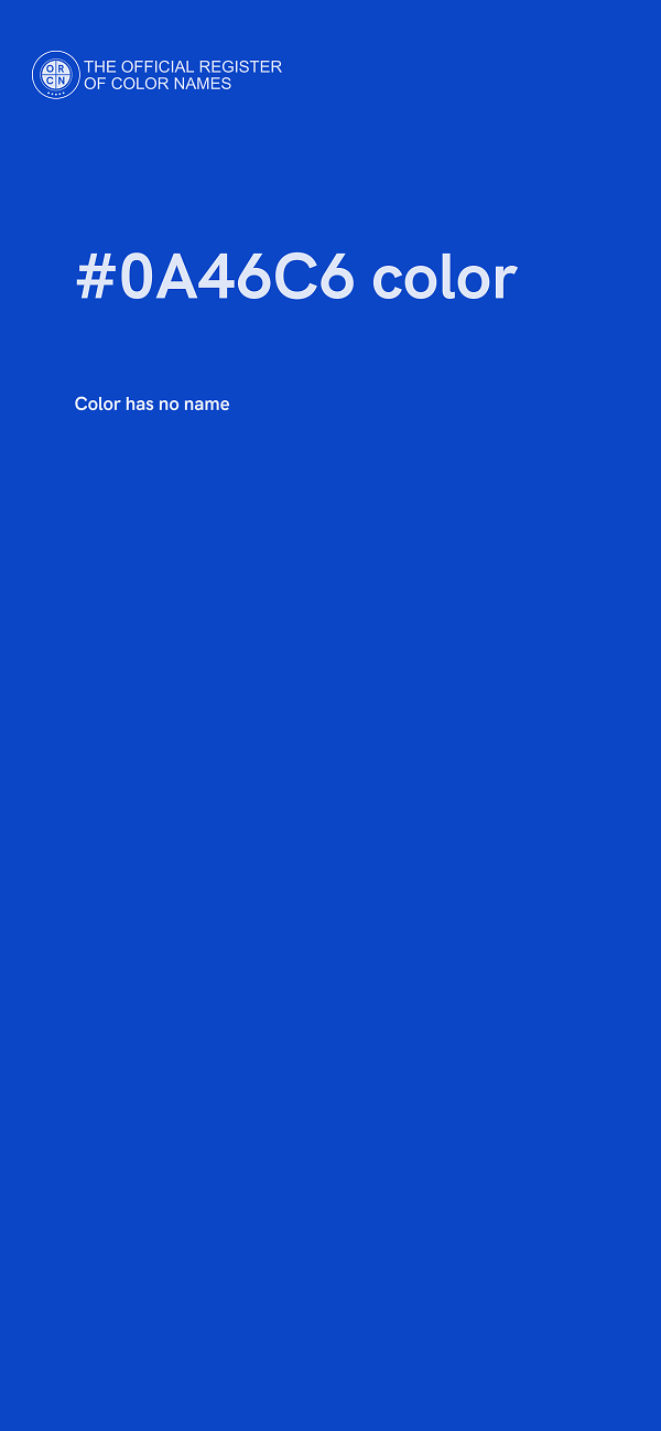 #0A46C6 color image