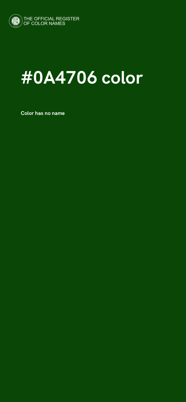 #0A4706 color image