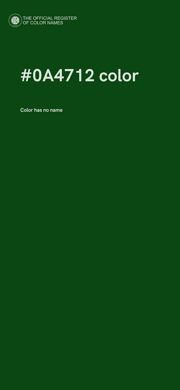 #0A4712 color image