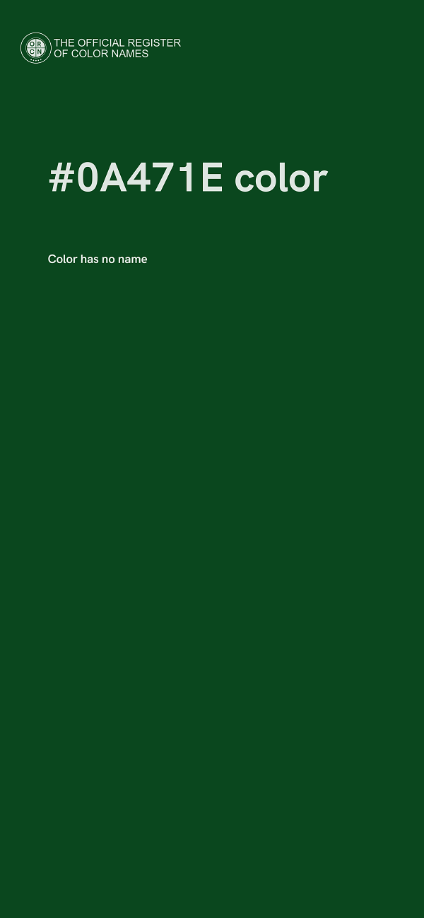 #0A471E color image