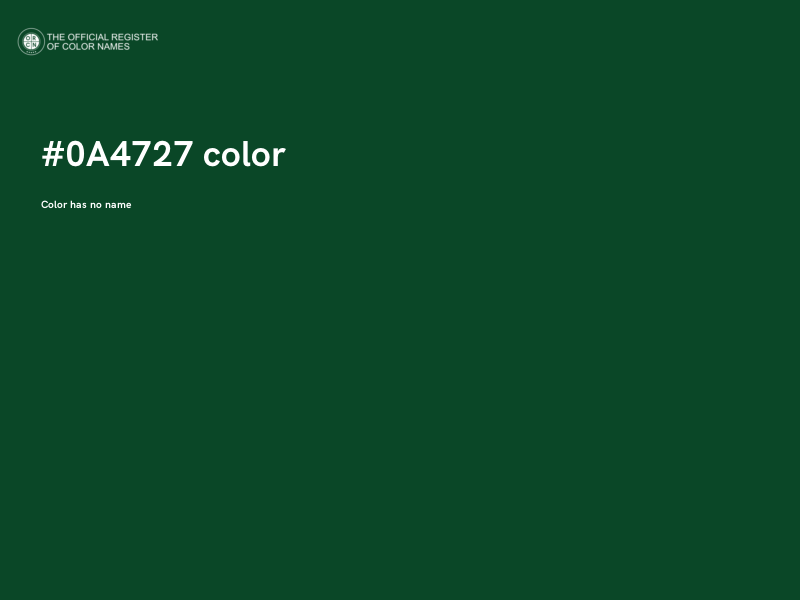 #0A4727 color image