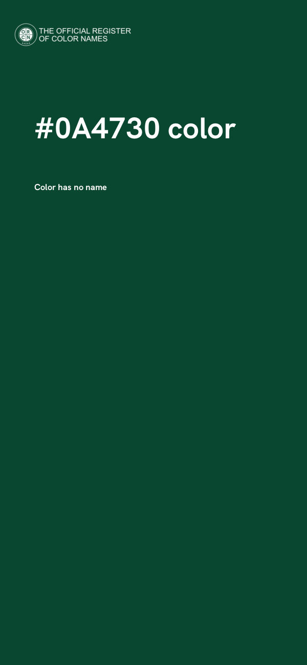 #0A4730 color image