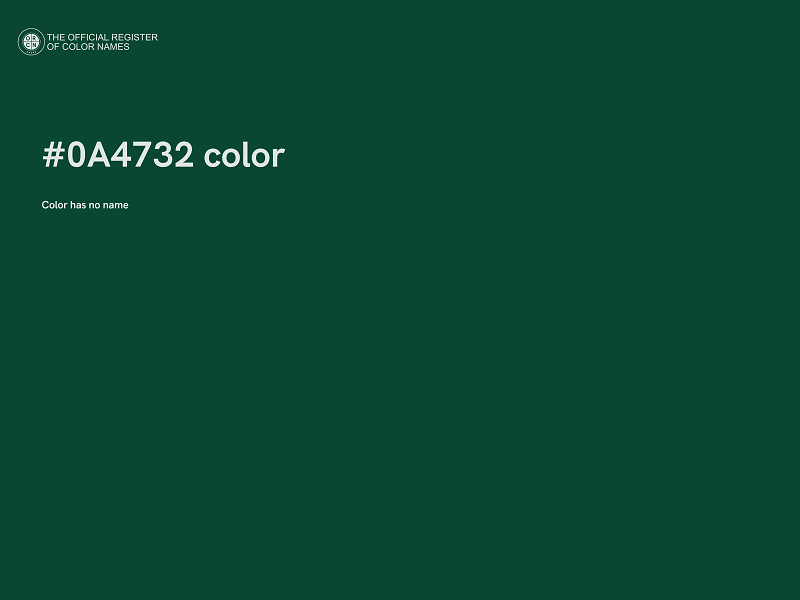 #0A4732 color image