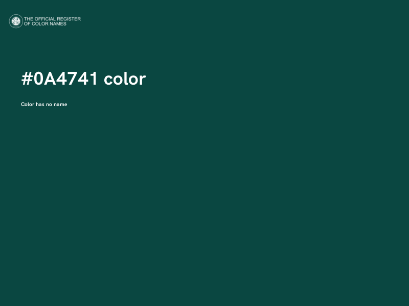 #0A4741 color image