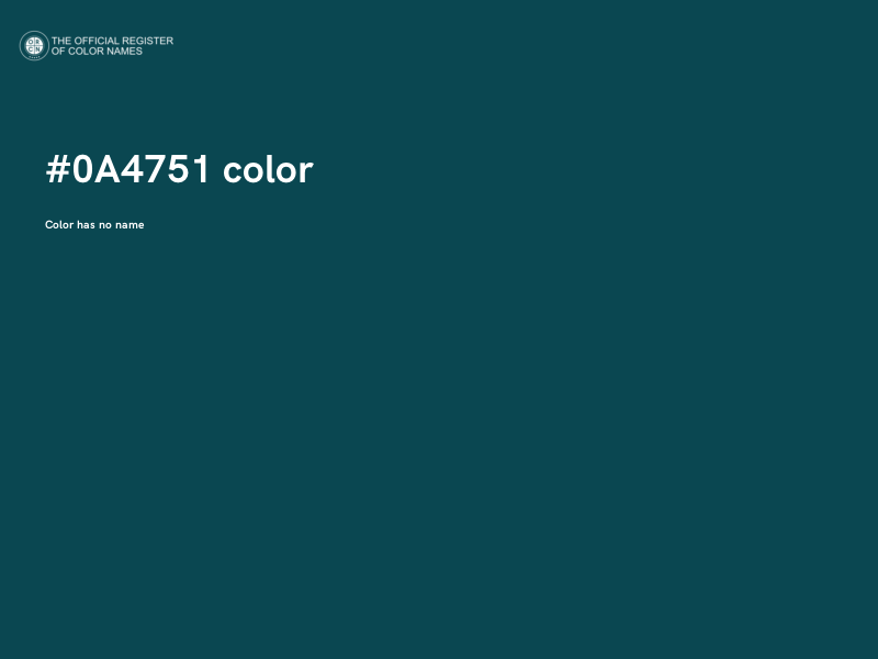 #0A4751 color image