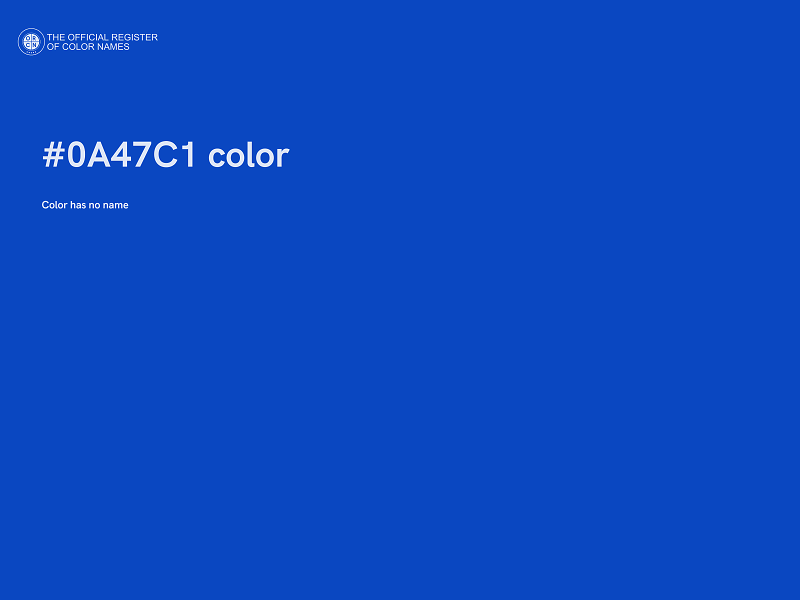 #0A47C1 color image
