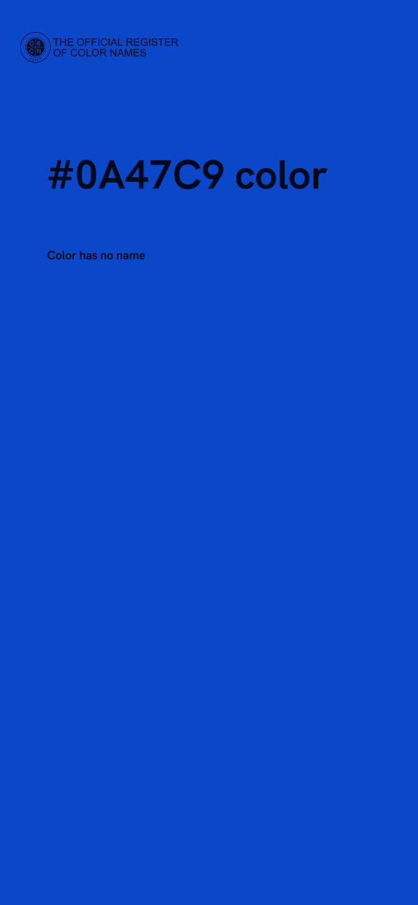 #0A47C9 color image