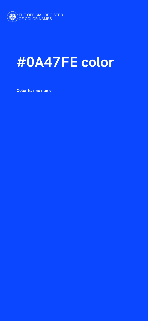 #0A47FE color image