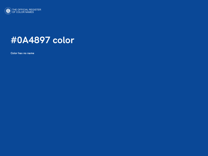 #0A4897 color image
