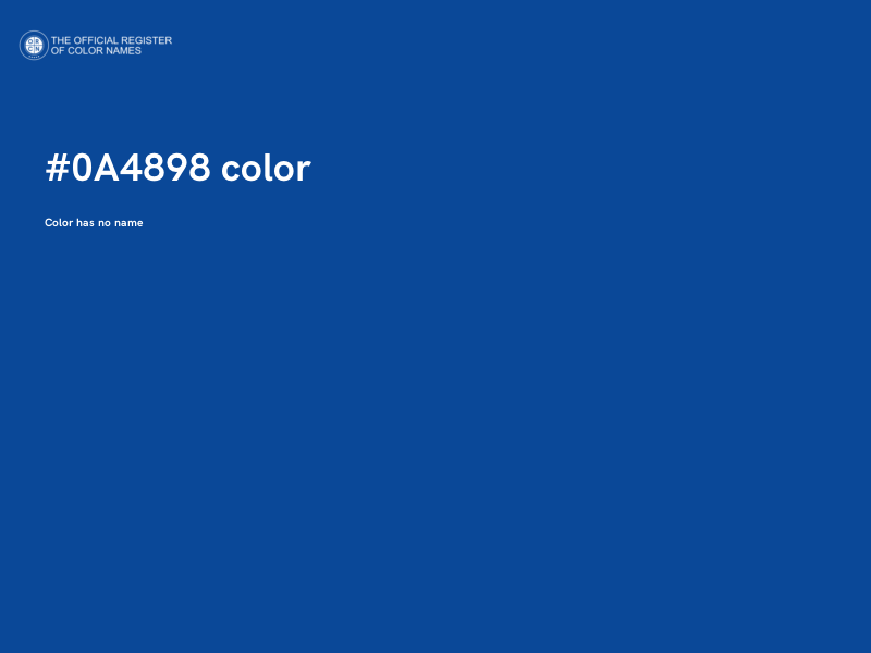 #0A4898 color image