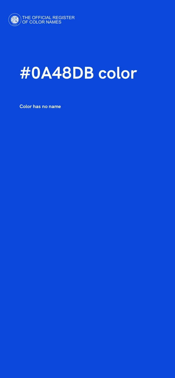 #0A48DB color image
