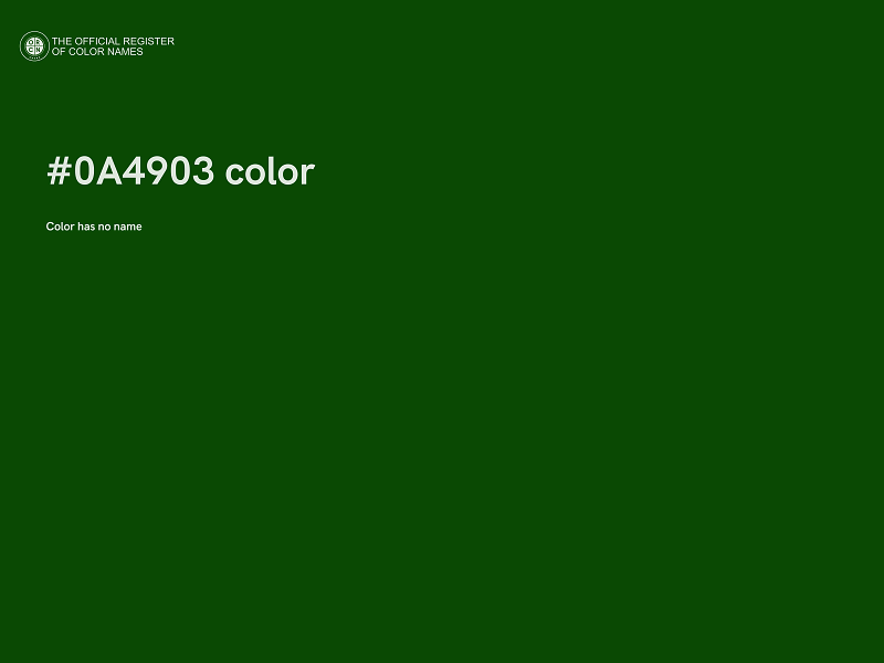 #0A4903 color image