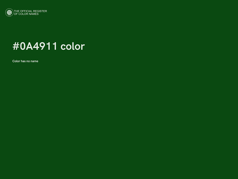 #0A4911 color image