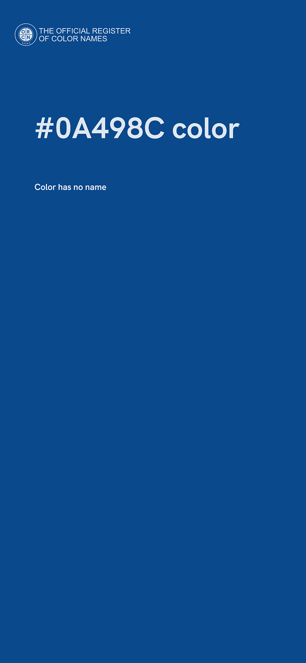 #0A498C color image