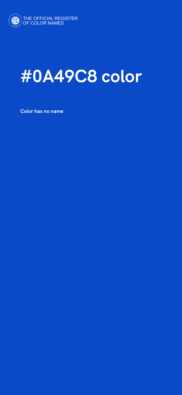 #0A49C8 color image