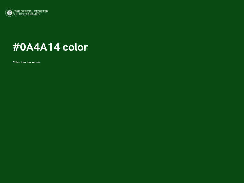#0A4A14 color image