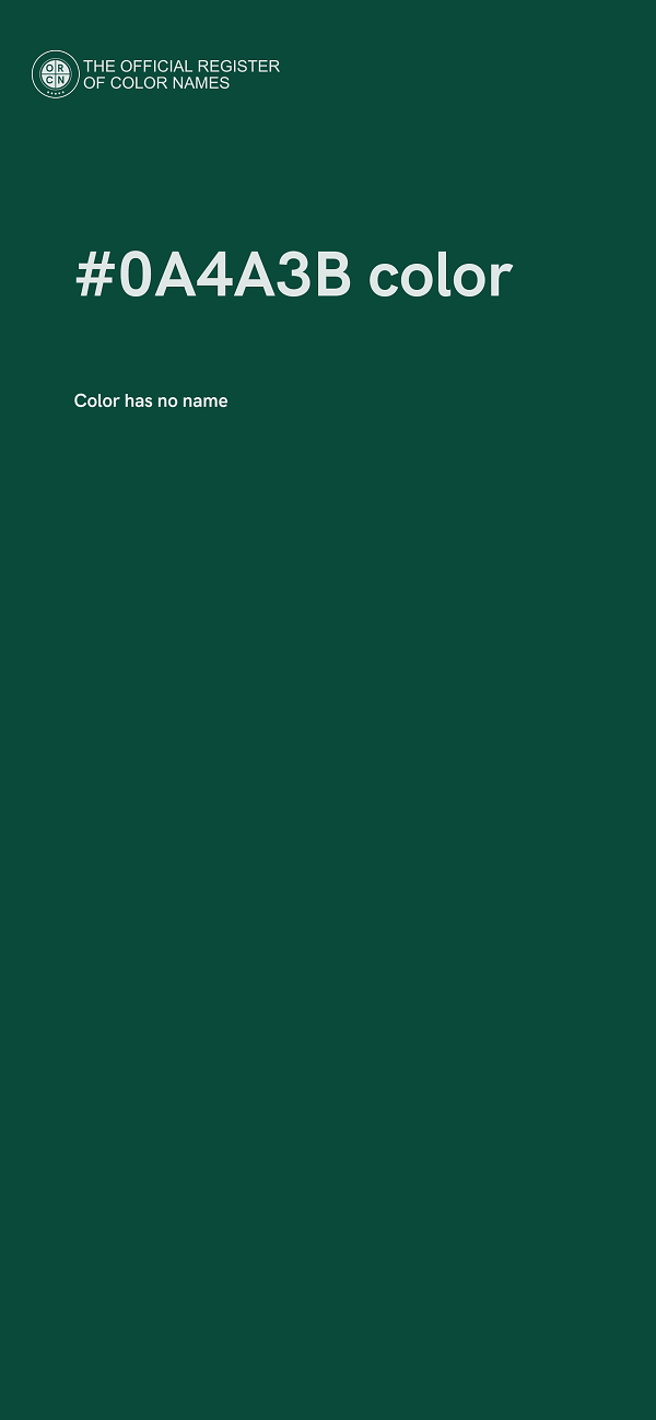 #0A4A3B color image