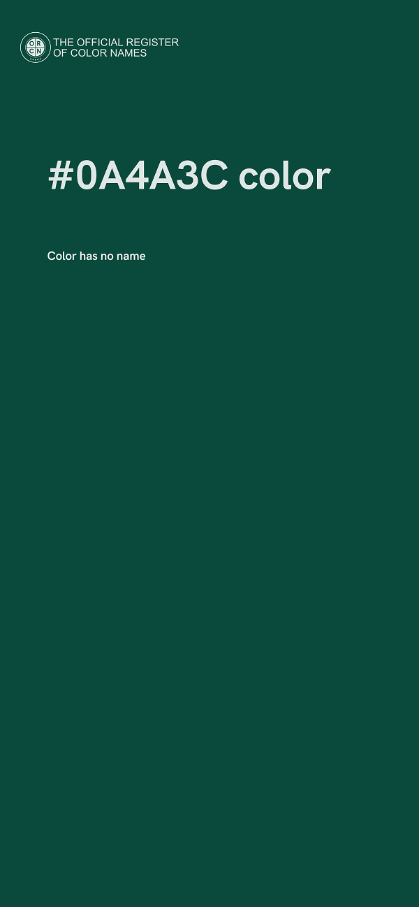#0A4A3C color image
