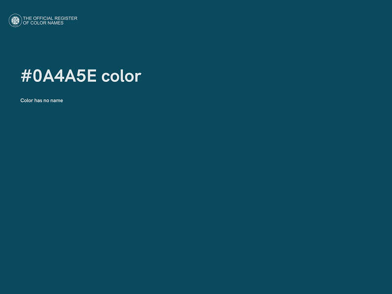 #0A4A5E color image