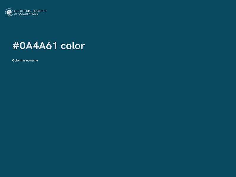 #0A4A61 color image