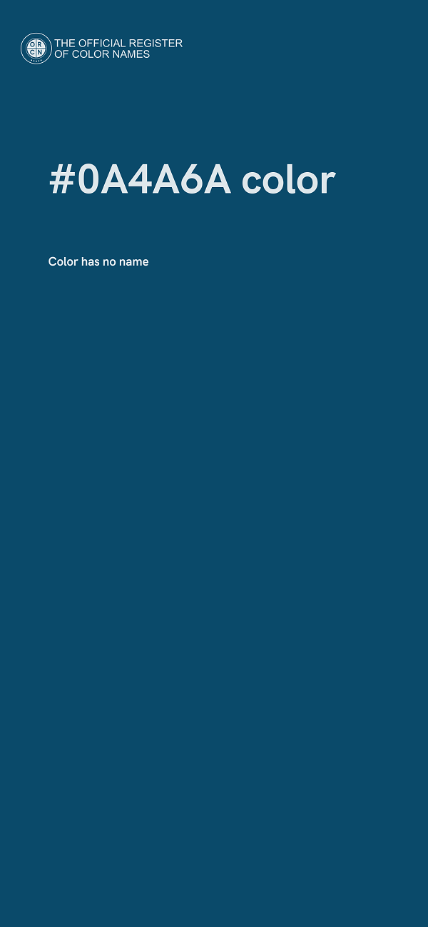 #0A4A6A color image