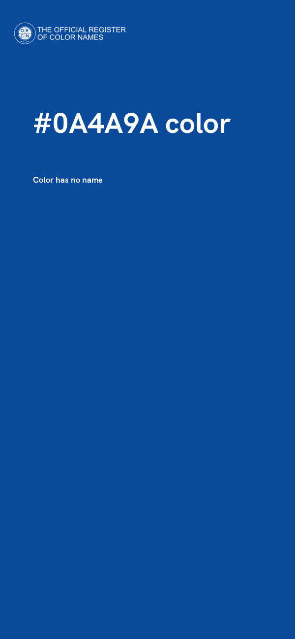 #0A4A9A color image