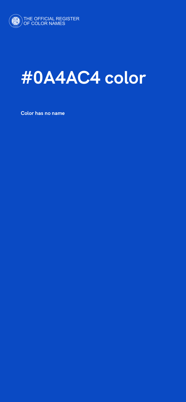 #0A4AC4 color image