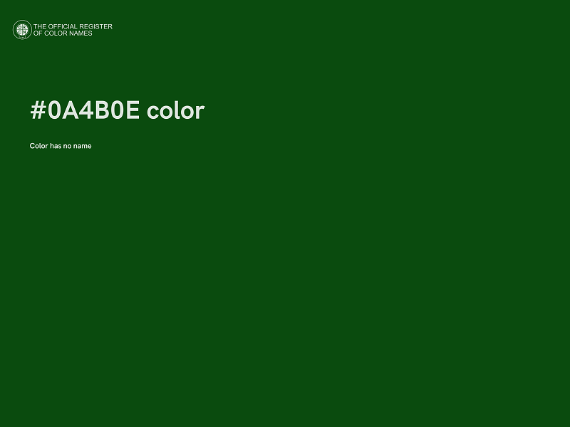 #0A4B0E color image