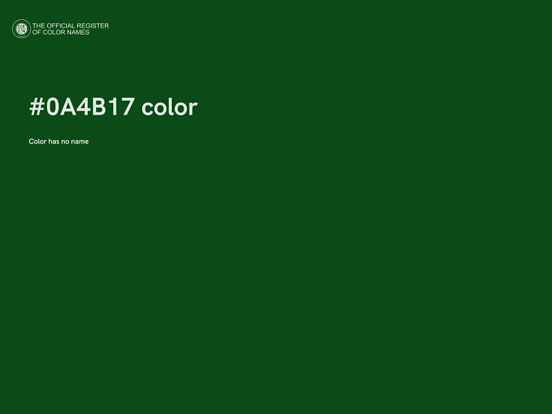 #0A4B17 color image