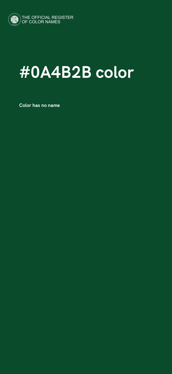 #0A4B2B color image