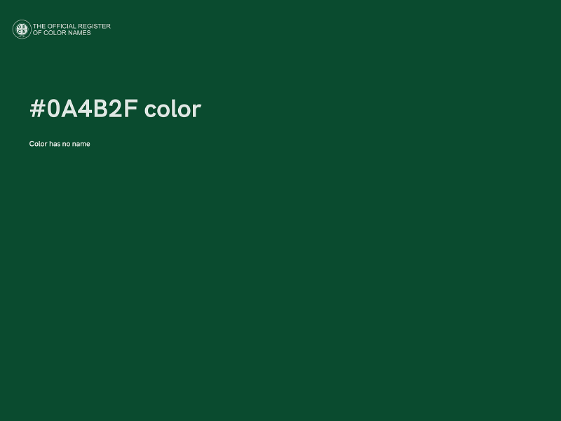 #0A4B2F color image