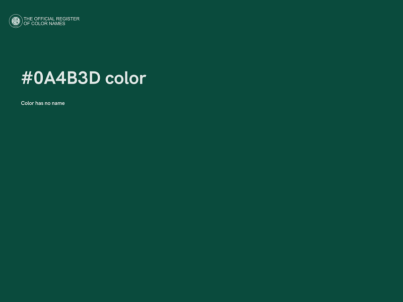 #0A4B3D color image