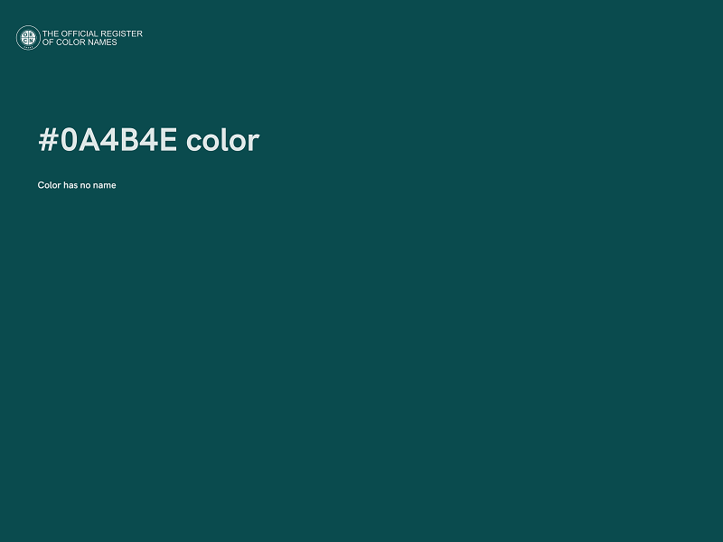 #0A4B4E color image