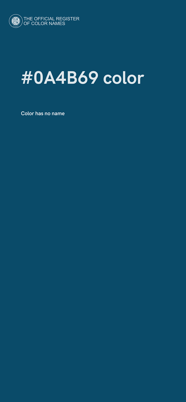 #0A4B69 color image