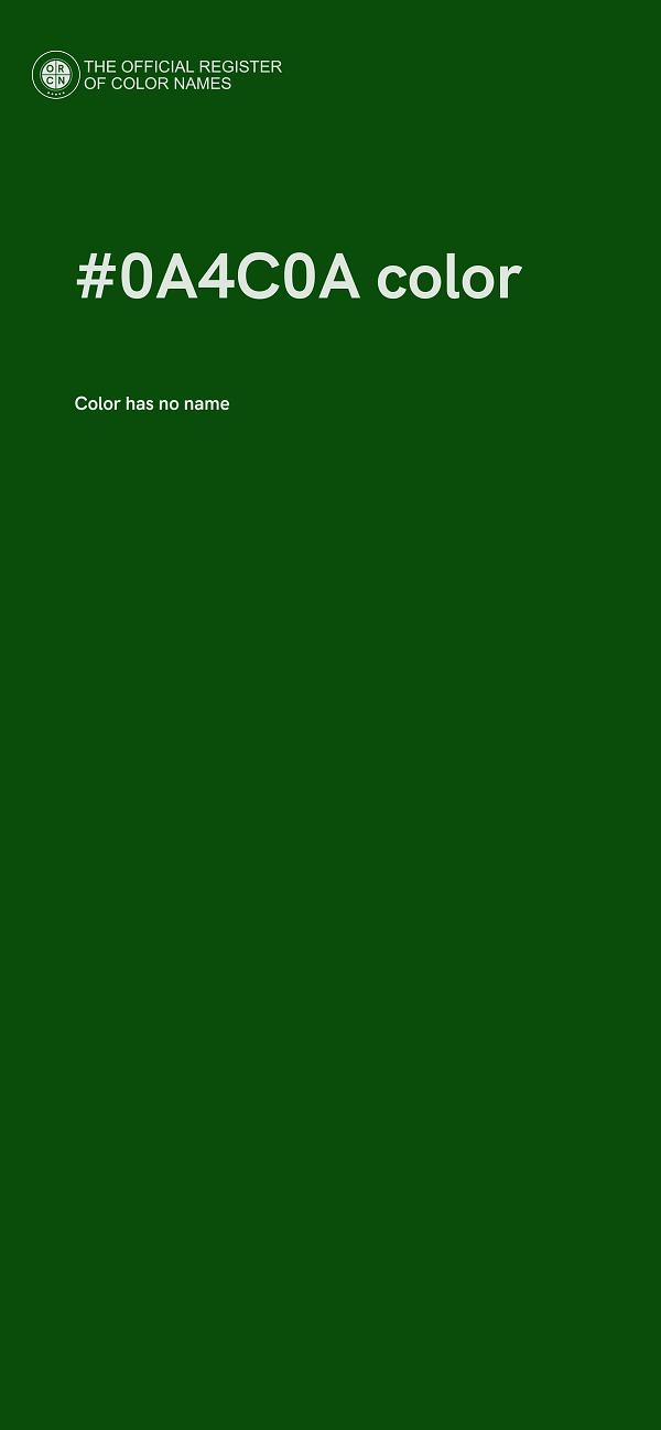 #0A4C0A color image