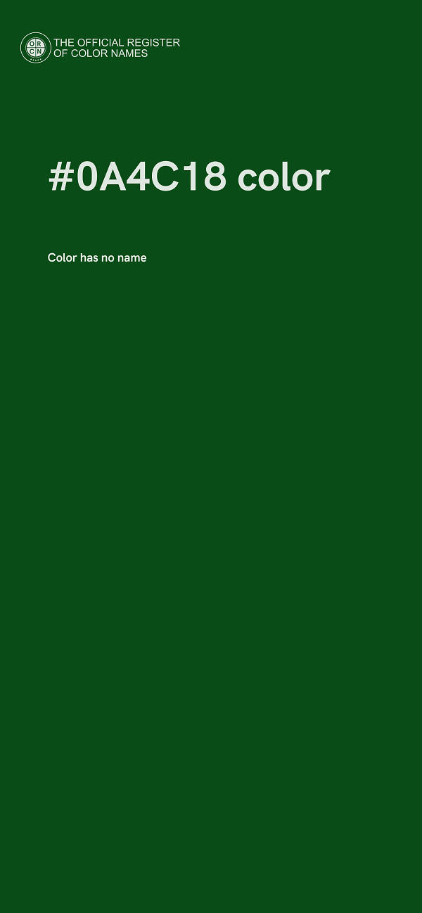 #0A4C18 color image
