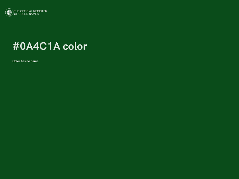 #0A4C1A color image