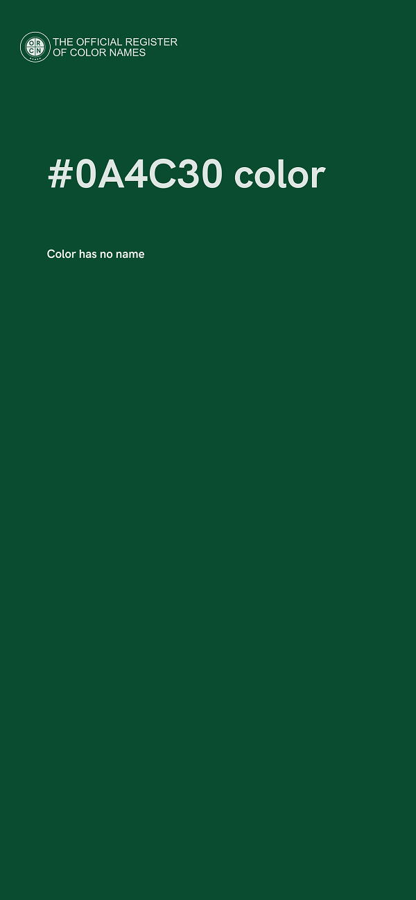 #0A4C30 color image
