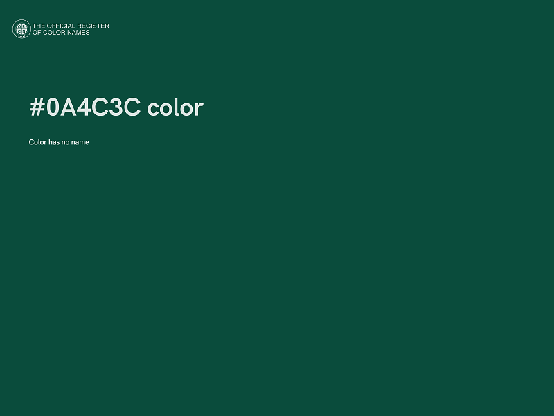 #0A4C3C color image