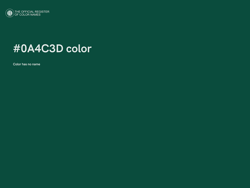 #0A4C3D color image