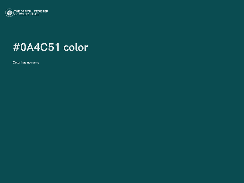 #0A4C51 color image