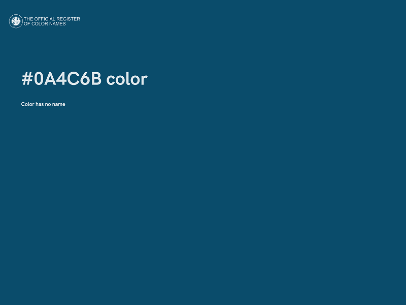 #0A4C6B color image